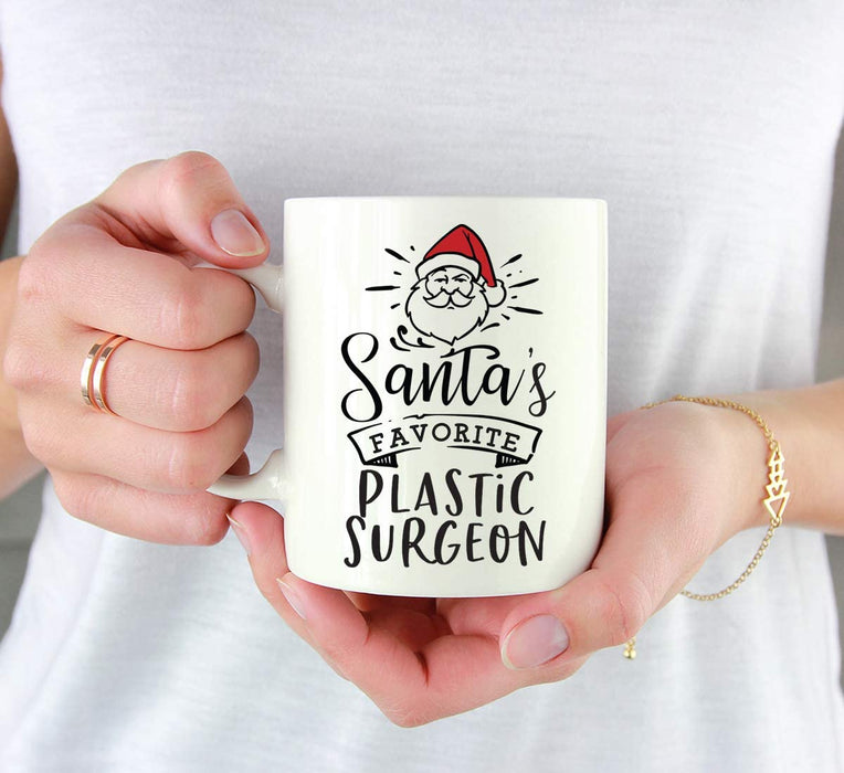 Santa's Favorite Medicine Coffee Mug Collection 2-Set of 1-Andaz Press-Plastic Surgeon-