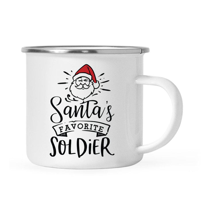 Santa's Favorite Military Campfire Mug Collection-Set of 1-Andaz Press-Cadet-