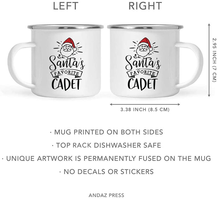 Santa's Favorite Military Campfire Mug Collection-Set of 1-Andaz Press-Cadet-