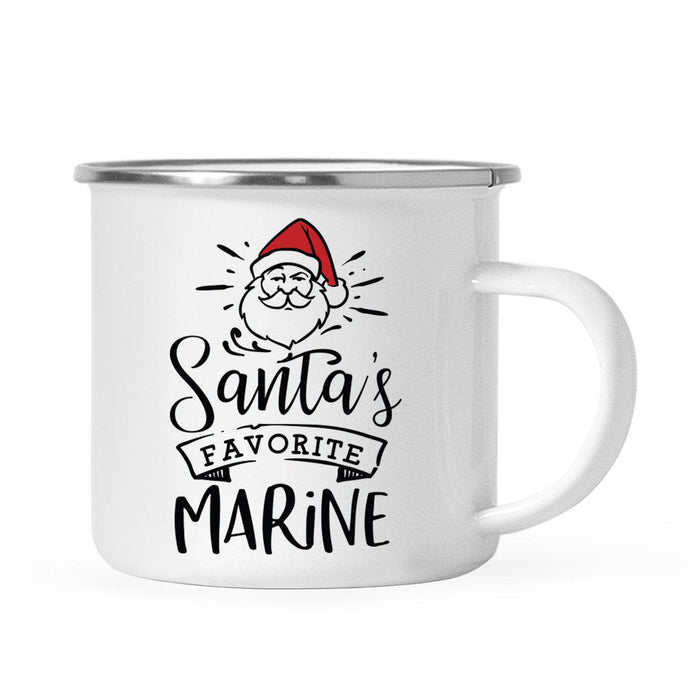 Santa's Favorite Military Campfire Mug Collection-Set of 1-Andaz Press-Marine-