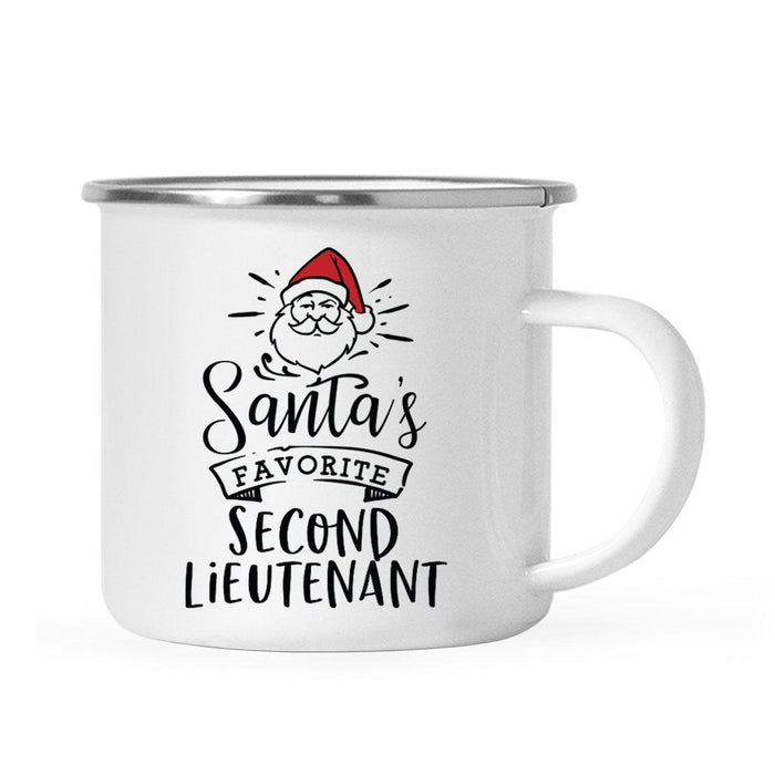 Santa's Favorite Military Campfire Mug Collection-Set of 1-Andaz Press-Second Lieutenant-