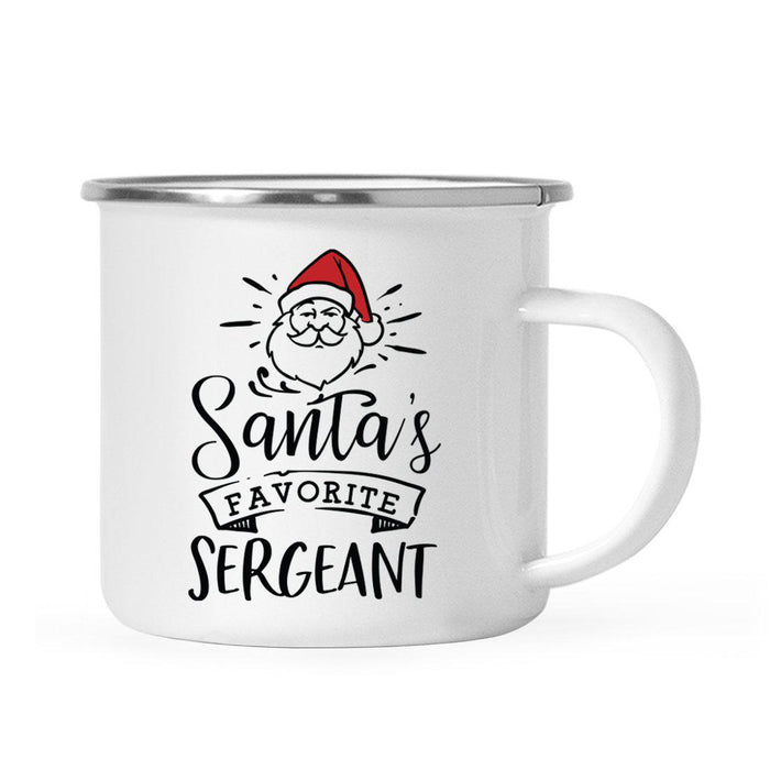 Santa's Favorite Military Campfire Mug Collection-Set of 1-Andaz Press-Sergeant-
