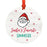 Santa's Favorite Restaurant Round Metal Ornament Collection-Set of 1-Andaz Press-Baker-