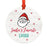 Santa's Favorite Restaurant Round Metal Ornament Collection-Set of 1-Andaz Press-Baker-