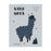 Scandinavian Hello Llama Kids Wall Art Collection-Set of 1-Andaz Press-Be Brave-