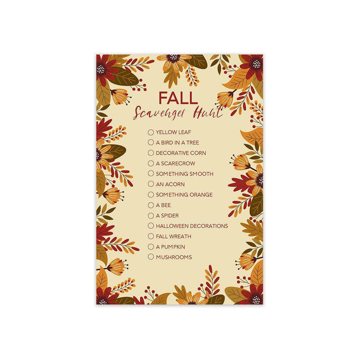 Scavenger Hunt Game Cards, Outdoor Treasure Hunt for Kids, Indoor Outdoor Activities for Children-Set of 20-Andaz Press-Spring-