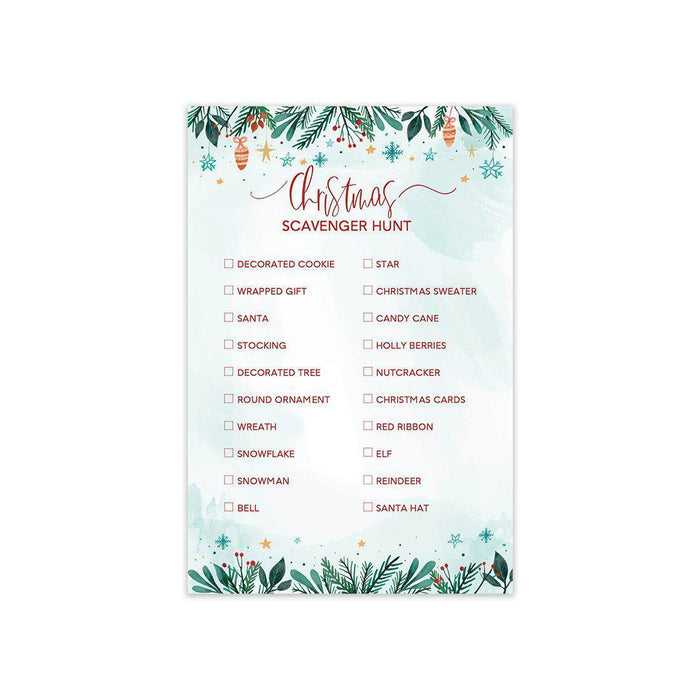 Scavenger Hunt Game Cards, Outdoor Treasure Hunt for Kids, Indoor Outdoor Activities for Children-Set of 20-Andaz Press-Spring-