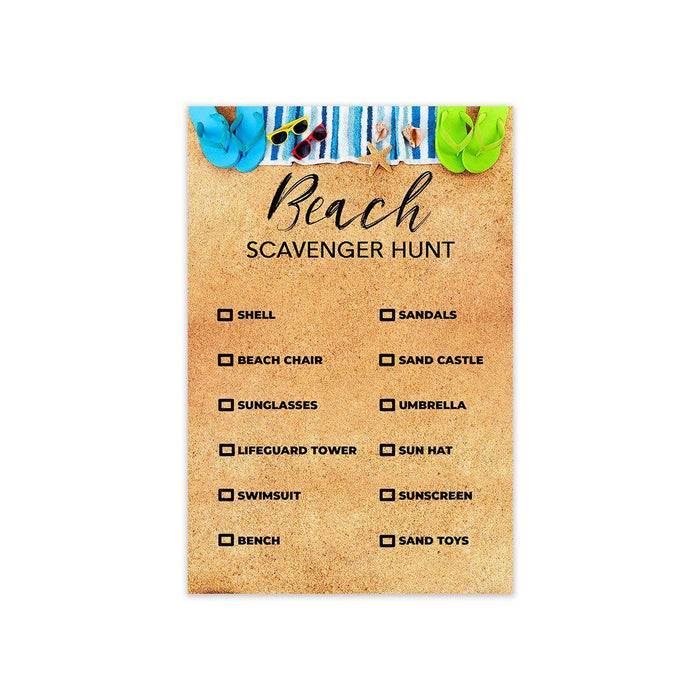 Scavenger Hunt Game Cards, Outdoor Treasure Hunt for Kids, Indoor Outdoor Activities for Children-Set of 20-Andaz Press-Spring-