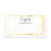 Script Blank Coupon Is Redeemable For Voucher Cards, Redeem Discount Small Business-Set of 100-Andaz Press-Gold Marble-