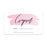 Script Blank Coupon Is Redeemable For Voucher Cards, Redeem Discount Small Business-Set of 100-Andaz Press-Pink Brushed Stroke-