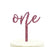 Script Number Glitter Acrylic Birthday Cake Toppers-Set of 1-Andaz Press-Pink-One-