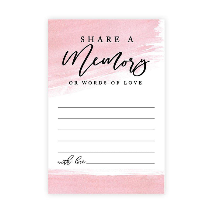 Share a Memory Cards, Cards for Wedding, Celebration of Life, Life Memories Design 1-Set of 52-Andaz Press-Classic-