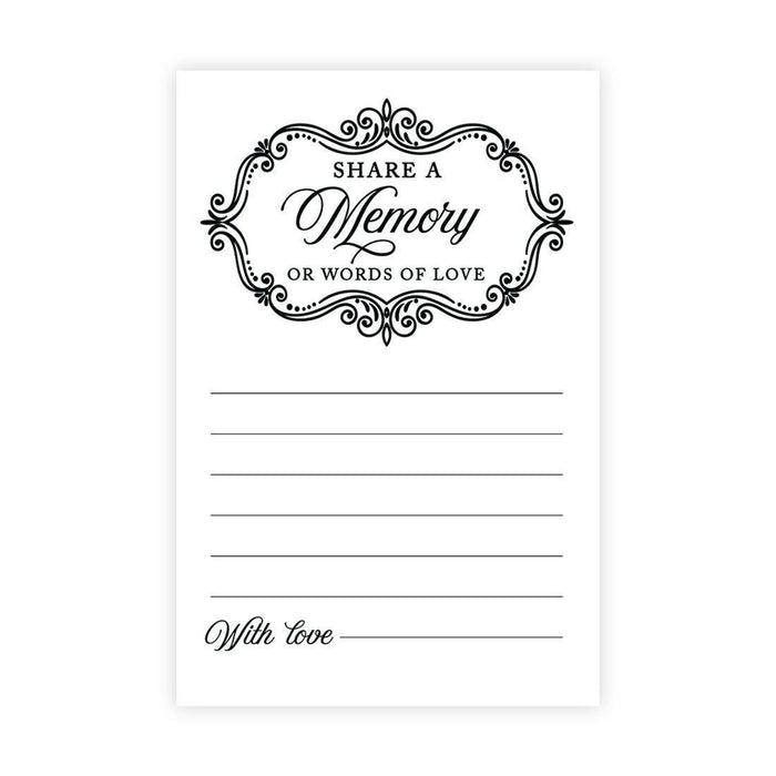 Share a Memory Cards, Cards for Wedding, Celebration of Life, Life Memories Design 1-Set of 52-Andaz Press-Classic-