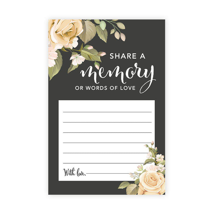 Share a Memory Cards, Cards for Wedding, Celebration of Life, Life Memories Design 1-Set of 52-Andaz Press-Classic-
