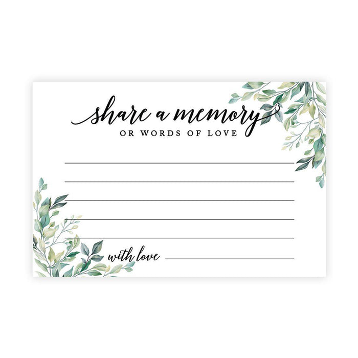 Share a Memory Cards, Cards for Wedding, Celebration of Life, Life Memories Design 1-Set of 52-Andaz Press-Classic-