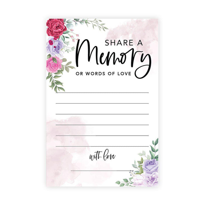 Share a Memory Cards, Cards for Wedding, Celebration of Life, Life Memories Design 1-Set of 52-Andaz Press-Classic-