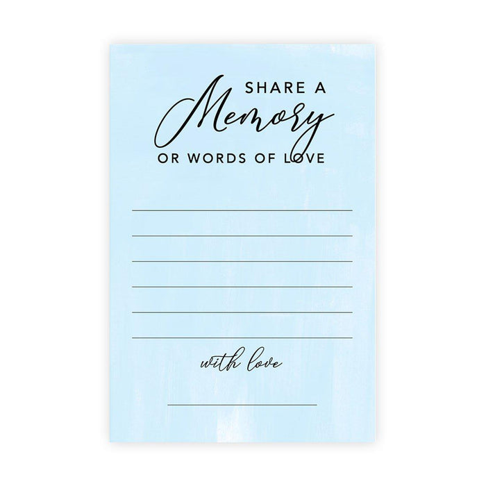 Share a Memory Cards, Cards for Wedding, Celebration of Life, Life Memories Design 1-Set of 52-Andaz Press-Classic-