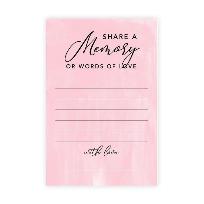 Share a Memory Cards, Cards for Wedding, Celebration of Life, Life Memories Design 1-Set of 52-Andaz Press-Classic-