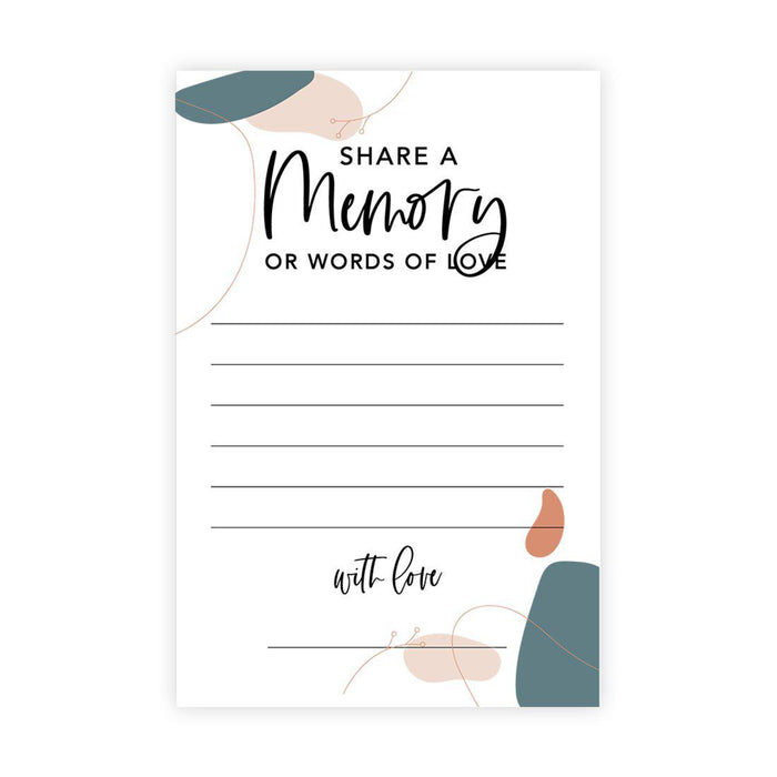 Share a Memory Cards, Cards for Wedding, Celebration of Life, Life Memories Design 1-Set of 52-Andaz Press-Classic-