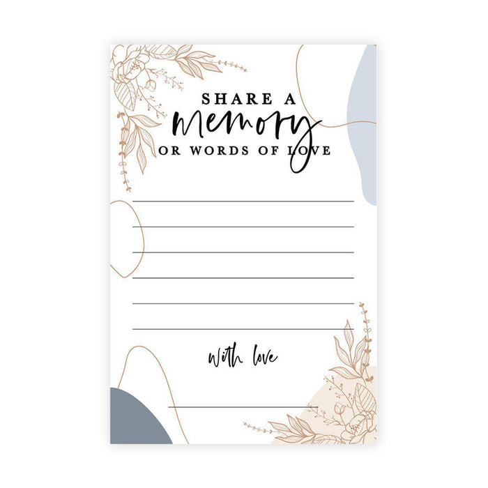 Share a Memory Cards, Cards for Wedding, Celebration of Life, Life Memories Design 1-Set of 52-Andaz Press-Classic-