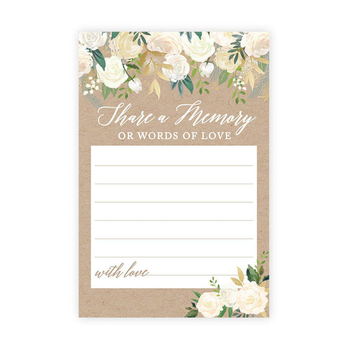 Share a Memory Cards, Cards for Wedding, Celebration of Life, Life Memories Design 1-Set of 52-Andaz Press-Classic-