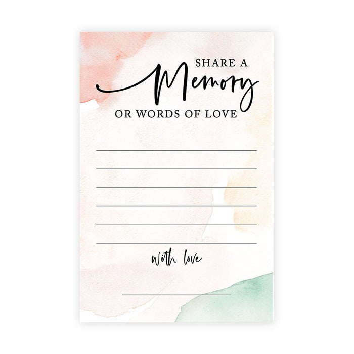 Share a Memory Cards, Cards for Wedding, Celebration of Life, Life Memories Design 1-Set of 52-Andaz Press-Classic-
