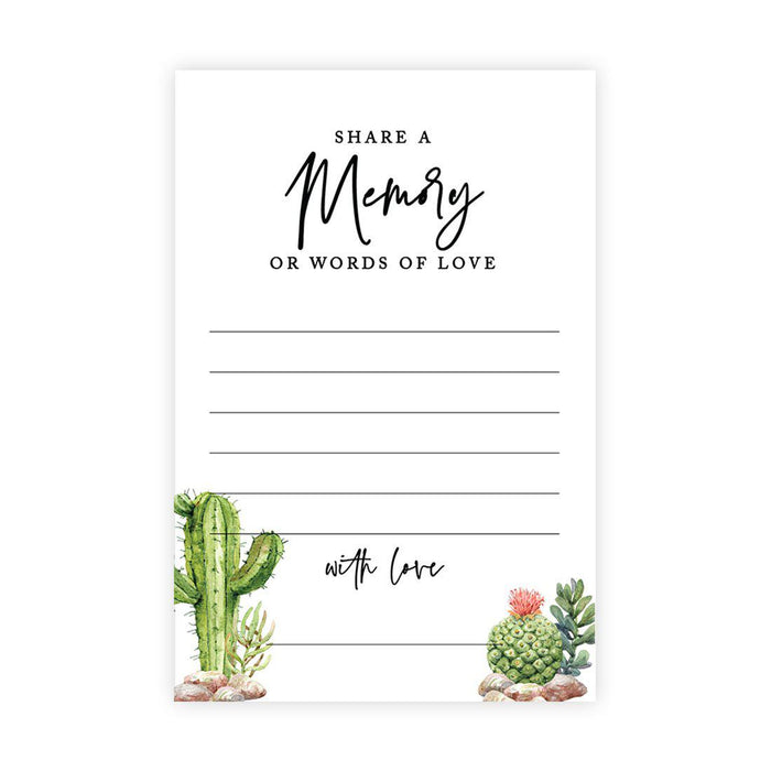 Share a Memory Cards, Cards for Wedding, Celebration of Life, Retirement, Design 2-Set of 52-Andaz Press-Black and Glitter Stripes-