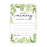 Share a Memory Cards, Cards for Wedding, Celebration of Life, Retirement, Design 2-Set of 52-Andaz Press-Greenery Foliage-