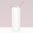 Skinny Tumbler White Stainless Steel Tumbler with Lid and Metal Straw Bulk- Sublimation Blanks Products-Set of 25-Andaz Press-