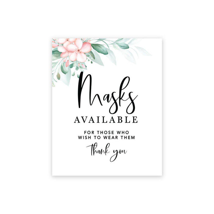 Social Distance Canvas Wedding Party Signs, Formal Black and White Canvas Print Table Sign-Set of 1-Andaz Press-Available-