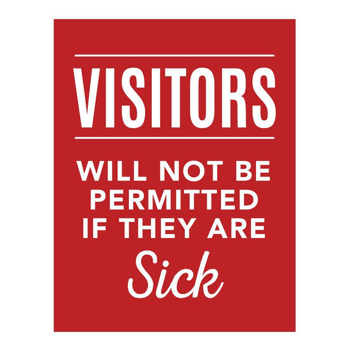 Social Distancing Do Not Enter If Symptoms, Round Business Signs, Vinyl Sticker Decals-Set of 10-Andaz Press-Symptoms-
