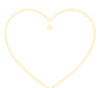 Solid Border Color Heart Shape Blank Gift Tags-Set of 30-Andaz Press-Ivory-