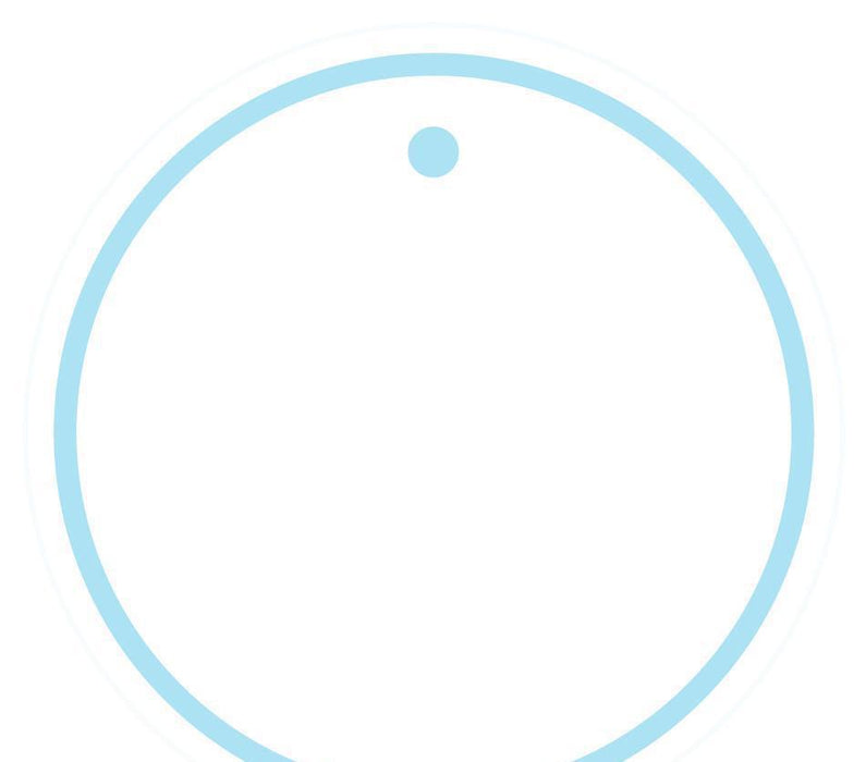 Solid Color Circle Blank Gift Tags-Set of 24-Andaz Press-Baby Blue-