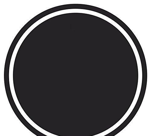 Solid Color Circle Gift Labels-Set of 40-Andaz Press-Black-