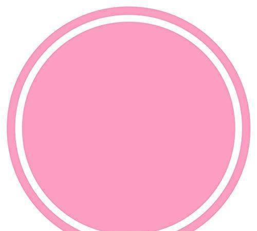 Solid Color Circle Gift Labels-Set of 40-Andaz Press-Bubblegum Pink-