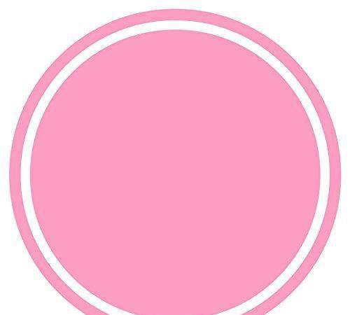 Solid Color Circle Gift Labels-Set of 40-Andaz Press-Bubblegum Pink-