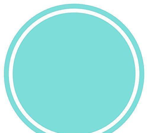Solid Color Circle Gift Labels-Set of 40-Andaz Press-Diamond Blue-