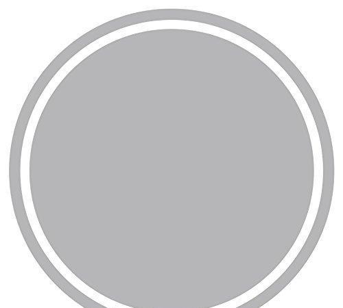 Solid Color Circle Gift Labels-Set of 40-Andaz Press-Gray-