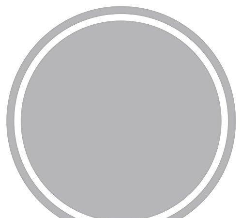 Solid Color Circle Gift Labels-Set of 40-Andaz Press-Gray-