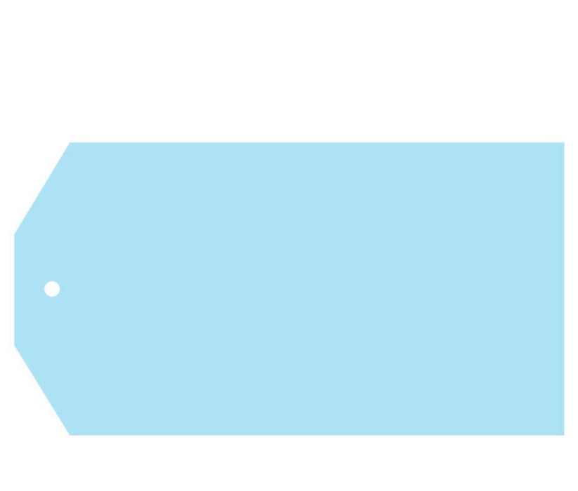 Solid Color Classic Blank Gift Tags-Set of 12-Andaz Press-Baby Blue-