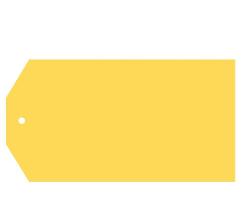 Solid Color Classic Blank Gift Tags-Set of 12-Andaz Press-Yellow-