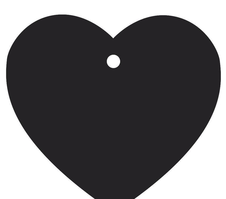 Solid Color Heart Shape Blank Gift Tags-Set of 30-Andaz Press-Black-