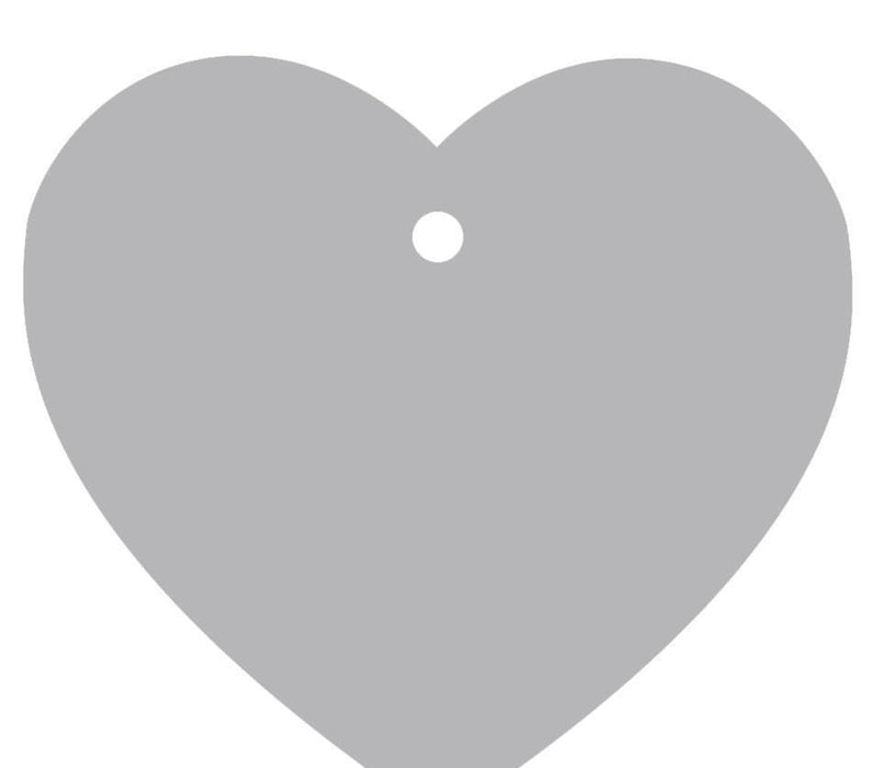 Solid Color Heart Shape Blank Gift Tags-Set of 30-Andaz Press-Gray-