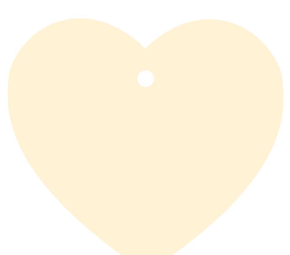 Solid Color Heart Shape Blank Gift Tags-Set of 30-Andaz Press-Ivory-