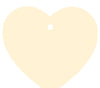 Solid Color Heart Shape Blank Gift Tags-Set of 30-Andaz Press-Ivory-