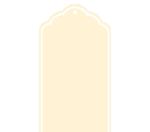 Solid Color Scallop Blank Gift Tags-Set of 16-Andaz Press-Ivory-
