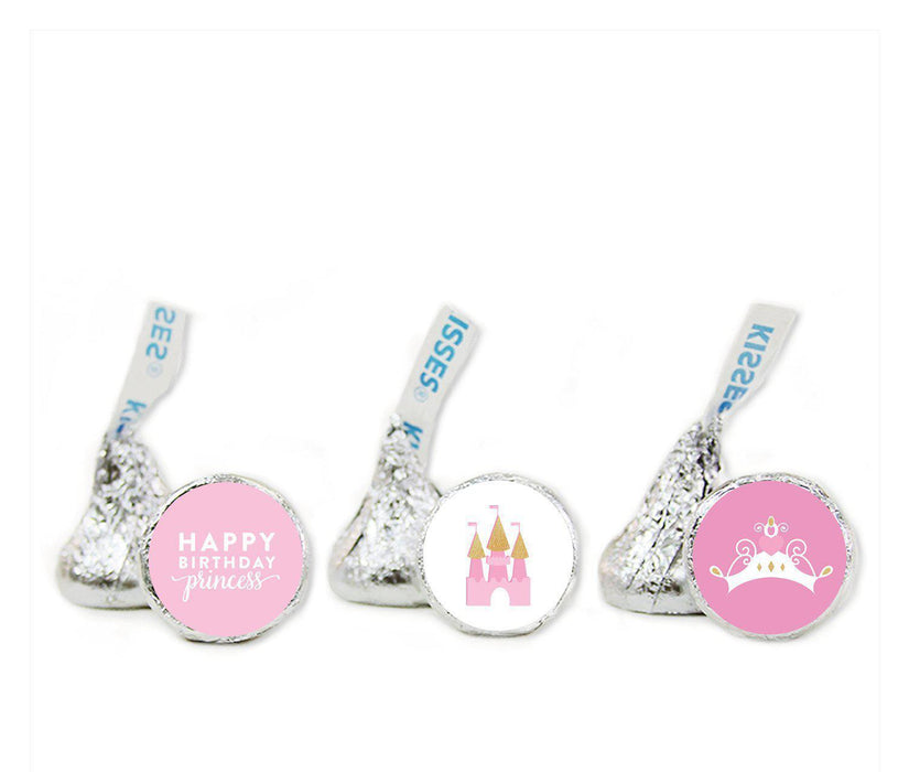 Sparkle Princess Birthday Hershey's Kisses Stickers-Set of 216-Andaz Press-