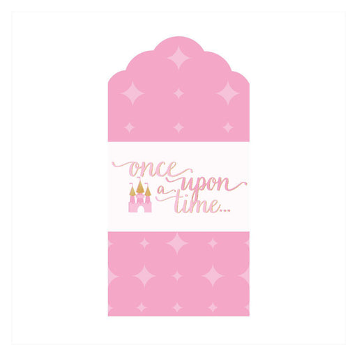 Sparkle Princess Birthday Once Upon a Time Scallop Gift Tags-Set of 16-Andaz Press-