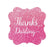 Sparkle Princess Birthday Thanks Darling Fancy Square Gift Tags-Set of 24-Andaz Press-