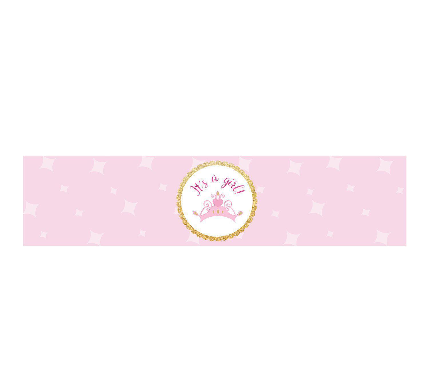 Sparkle Princess Birthday Tiara Milk Bottle Labels-Set of 10-Andaz Press-